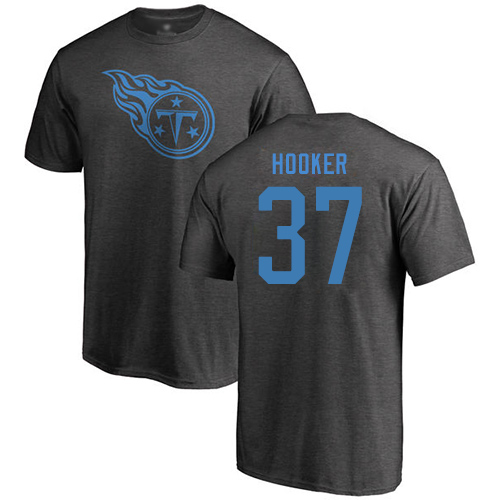 Tennessee Titans Men Ash Amani Hooker One Color NFL Football #37 T Shirt